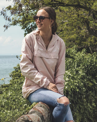 Damen Windbreaker Jacke - Apricot - The Clue Clothing