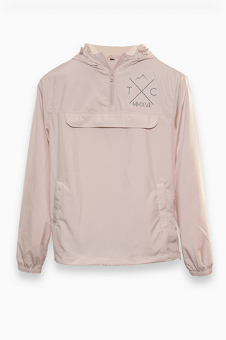 Die superleichte und winddichte Damen Windbreaker Jacke in Rosa Apricot.