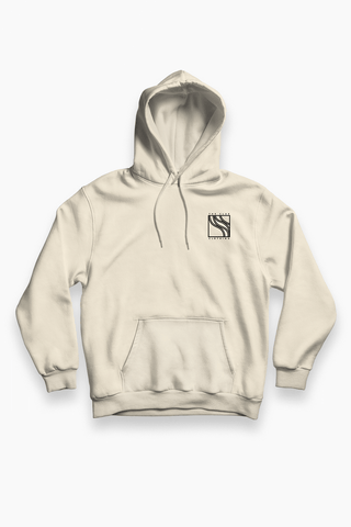 Unisex Hoodie „Origin“ in Beige von The Clue Clothing