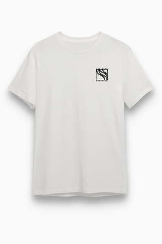 Unisex T-Shirt „Origin“ in Asphaltgrau von The Clue Clothing