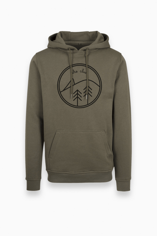 Unisex Classic Hoodie Pullover in Olive von The Clue Clothing